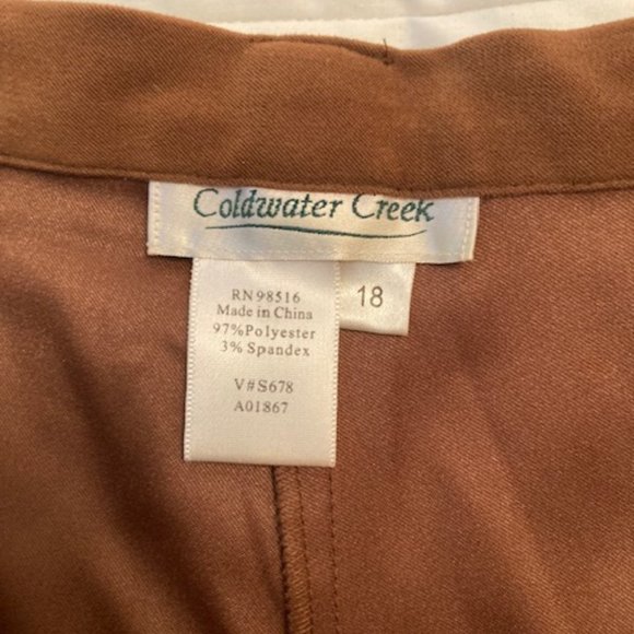 Coldwater Creek Brown Slacks - Picture 3 of 4